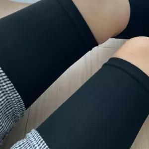 (다올)허벅지 압박스타킹 검정색 다리부분 스타킹
