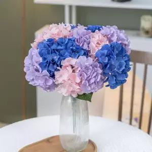 수국 조화 블랜딩 부쉬 중 47cm 9컬러 인테리어 꽃 장식 소품 촬영 꾸미기