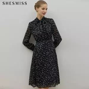 [쉬즈미스(SHESMISS)] 우아한 레이디 리본 타이넥 원피스 (택가격: 328000원)