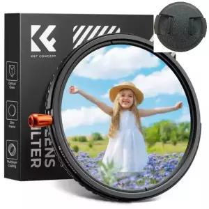 K&F Concept 72mm NANO-C HMC 블랙 미스트 1/4 + ND2-ND32 + CPL 3-in-1 필터 (캡포함) AGC Japan Glass