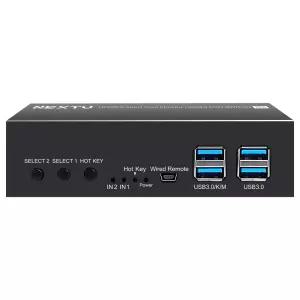 NEXT-8903KVM-DUAL HDMI 2포트 DUAL KVM 스위치/유선 키패드 지원