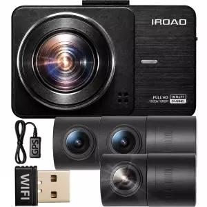 전국장착 AS 3년 보증 현대네비로 아이로드 킹 4채널 FULL HD 블랙박스 외장 GPS 동글이 포함 / IR 적외선카메라 (페달 블랙박스) , 외장 GPS HUD 별도