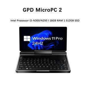새로운 7인치 저렴한 포켓 노트북 넷북 GPD MicroPC 2 Intel 프로세서 i3-N350 윈도우 11 16GB 램 512GB