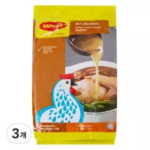 매기 치킨스톡 치킨파우더, 1.2kg, 3개