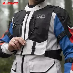 LS2 BREAKOUT MAN JACKET GREY BLUE RED 오토바이 자켓