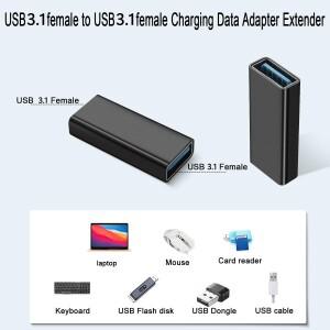 3.1 USB-USB 어댑터 A 암 변환기 OTG 데이터 동기화 연장 커넥터 (노트북, 태블릿용)