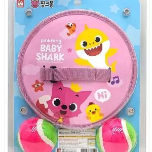 어린이 핑크퐁 찍찍이 캐치볼 공놀이 야구 놀이 볼 유아 야외 장난감