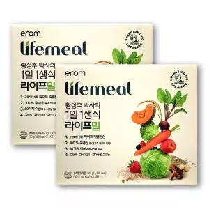 이롬 황성주 1일 1생식 라이프밀 30g X 14포 2박스 식사 대용 간편 영양식