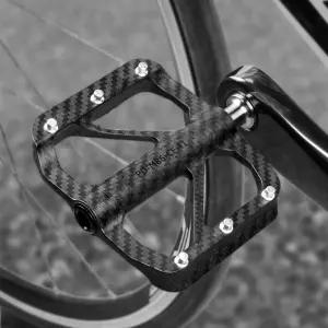 초경량 카본 티타늄축 3베어링 평페달 MTB 로드 자전거 미니벨로 겸용 논슬립 평페달