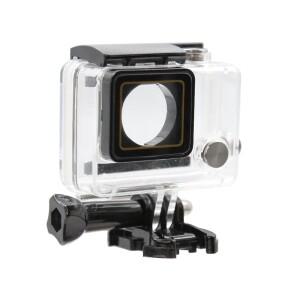 GoPro Hero 3 + 4 Plus 커버 용 40m 수중 다이빙 방수 케이스 Go 액션 카메라 액세서리 하우징 마운트