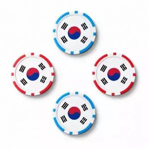 [알티피아]태극기 칩마커 볼마커 4개 1세트 라운딩 필드용품 골프 악세사리