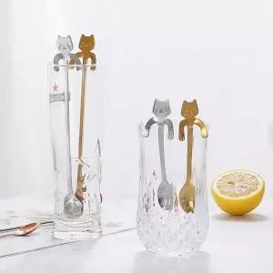고양이 팔 컵걸이 커피 티 스푼 숏 롱 GD-11464 XRQ32Qmy