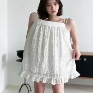 플라워 패턴 H라인 미디 스커트 치마 하객룩 데이트룩 오피스룩 봄 가을 여름