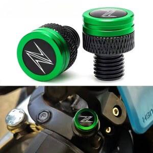 오토바이 커버 가와사키 Z900 Z650 Z750 Z400 Z800 Z1000 닌자 400 650 300 ZX6R ZX10R CNC 사이드 미러 플러그