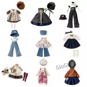 1/6 BJD 인형 패션 복장 세트 예쁜 원피스 모자 선물 액세서리 신발 없음
