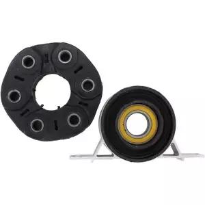 NewYall Driveshaft Flex Disc Joint and Center Support Bearing for BMW 318ti 323Ci 325e 328i 330xi