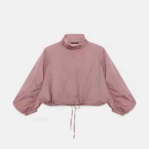 ZARA 워터프루프 100% 폴리아미드 버튼 재킷 - 페일 로즈 4772/900/687