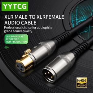 XLR 케이블 노래방 마이크 사운드 캐논 호환 HIFI 오디오 스테레오 금도금 플러그 수-암