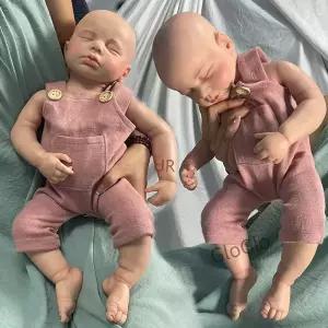 50cm 고상 백금 실리콘 룰루 리본 인형 수면형 도색 처리 세척 가능 부드럽고 중량감 있는 실사 크리스마스