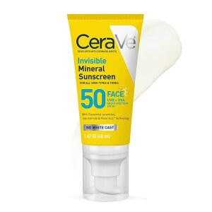 CeraVe Invisible Mineral 선스크린 SPF50 얼굴용 여행사이즈 민감성피부 미네랄 자외선차단