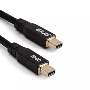 클럽 3D CAC-1165 미니 DisplayPort 양방향 VESA DP80 인증 케이블 M/M 1m/3.28피트
