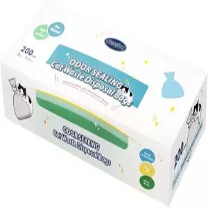 디프레 냄새 차단 폐기물 처리용 봉투 S/200 카운트 고양이 배변 무향 대용량 기저귀 또는 반려동물 색상