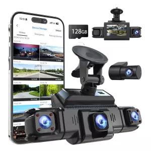 4채널 360도 자동차 블랙박스 GPS 5G WiFi 전후좌우 내장형 128GB 포함