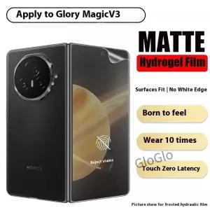 Honor Magic V3 Vs MagicV Magicvs 용 3 in1 화면 보호기 내부 외부 힌지 스티커 매트 하이드로 겔 TPU