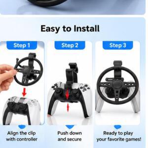 PS5 호환 PS4 호환 XBOX 호환 호환 컨트롤러용 범용 레이싱 스티어링휠 부착물 드라이빙 시뮬레이터 액세서