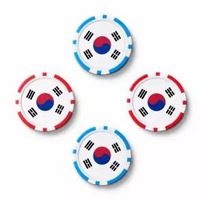 4개 1세트 태극기 파크골프마크 파크골프볼마커 j3