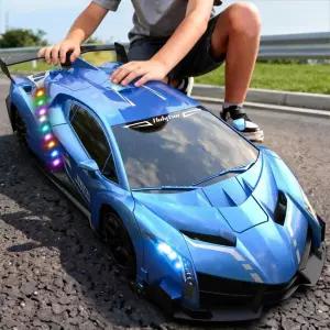 홀리턴 1 10 RC 카 변환 대형 원격 조종 원버튼으로 로봇 2.4GHz 제어 제스처 인식 LED 조명 80분 플레이