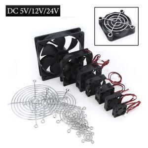 DC 브러시리스 냉각 선풍기, PC 노트북 컴퓨터 케이스 팬, 6025, 9225, 12025, 3007/4010, 30mm, 5V, 12V,