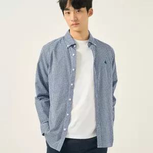 빈폴 멘 깅엄 체크 셔츠 그린 BC5864C17M 5338675