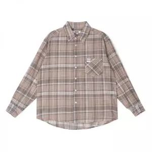 NOT NEW nn Label Check Shirts Brown