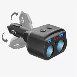 퀵차지 차량용 C타입 PD고속충전기 시거잭2구 멀티USB