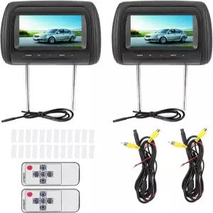 7인치 자동차 헤드레스트 LCD 디스플레이 16 9 와이드스크린 2개 800 X 480 2개의 비디오 입력 지원 무선