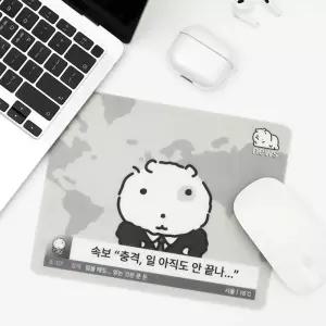 눈멍이 마우스패드 뉴스 디자인 데스크 매트 컴퓨터 사무용 패드
