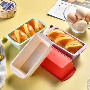 1/4Pcs 가정용 직사각형 실리콘 금형 토스트 부활절 빵 DIY 주방 용품 케이크 Bakeware 팬 베이킹 도구