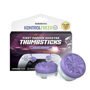 KONTROLFREEK FPS FREEK 삼성제품호환 퍼플 플레이스테이션호환 4(PS4) 및 5(PS5)용 | 퍼포먼스 썸스틱 하이 라이즈 1개 미드 1개