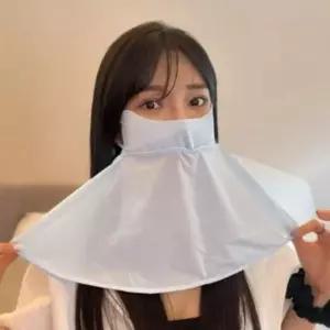 [제이큐]마스크 블루 자전거 넥타입 귀걸이형 골프 산책 마스크 메쉬 쿨링