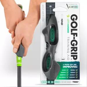 GOLF-GRIPTM 왼손잡이와 오른손잡이 모두를 위한 골프 그립 트레이너 올바른 손 위치와 스윙 기술을 스냅온