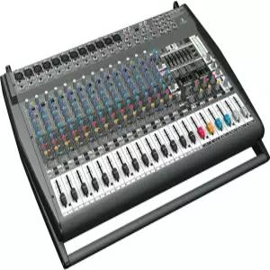 듀얼 멀티 FX 프로세서 및 FBQ 피드백 감지 시스템을 갖춘 베링거 유로파워 PMP6000 1600와트 20채널 믹서