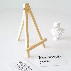 소형 나무 사진 받침대 소품 디피 진열 전시 15x8cm