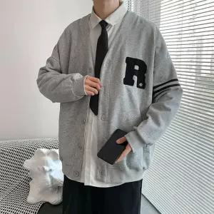 [리빌모아]남성 데일리 루즈핏 캐주얼 긴팔 니트 가디건 DMS-KN-ISJK11