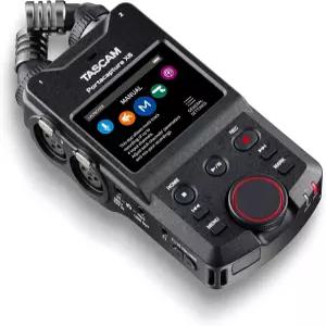 TASCAM Portacapture X6 32비트 플로트 휴대용 오디오 레코더 비디오 음악 팟캐스트 음성 녹음용 필드