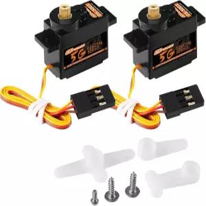 DSPOWER 2PCS 5g 마이크로 디지털 서보 미니 메탈 기어 코어리스 모터 1/28 RC 자동차 비행기 고정익 로봇