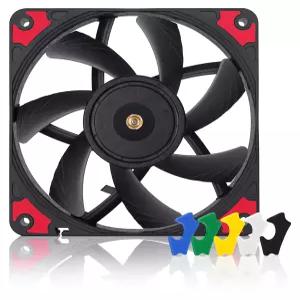 녹투아 크로맥스 블랙 스왑 120mm 1850RPM PWM 컴퓨터 케이스 팬 방진 패드 포함