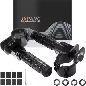 JXPANG M8 오토바이 접이식 리어셋 풋레스트 자전거 풋페그 페달 전기 자동차 미니 흙 구덩이용 조수석