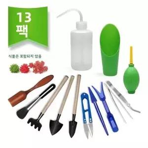 13종 정원 플랜터 키트 DIY 파종 삽 스쿠프 버킷 스푼 다육식물 묘목 도구 분재 비료 드릴링 장치