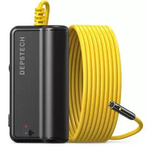 DEPSTECH 듀얼 렌즈 무선 내시경 1080P 스코프 스네이크 카메라 7개의 LED 조명 0.31인치 비디오 HD 검사